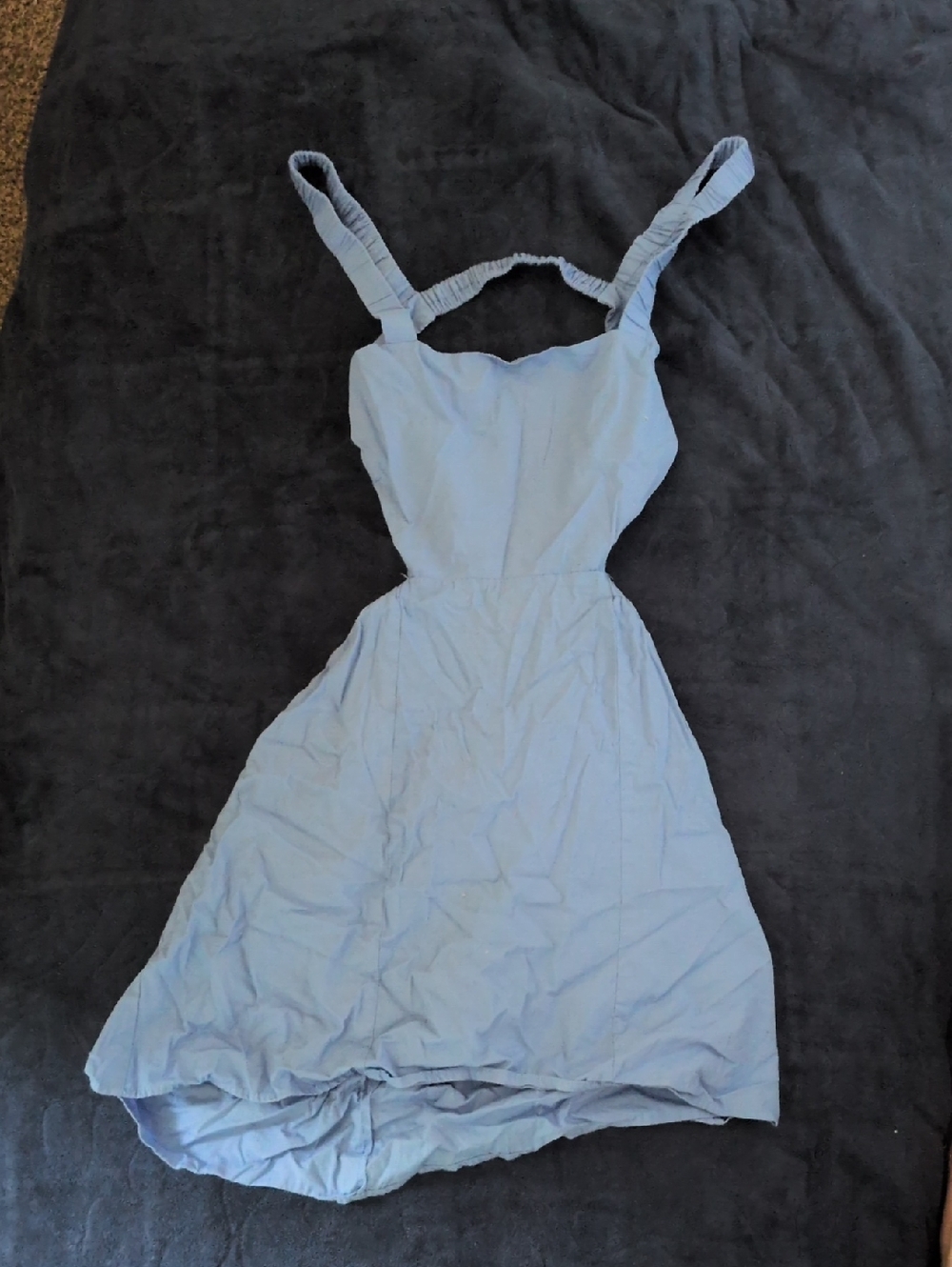 Forever 21 Blue Ruched-Strap Dress